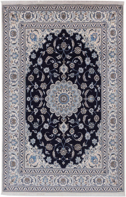 Perser Rug - Nain - 306 x 198 cm - dark blue