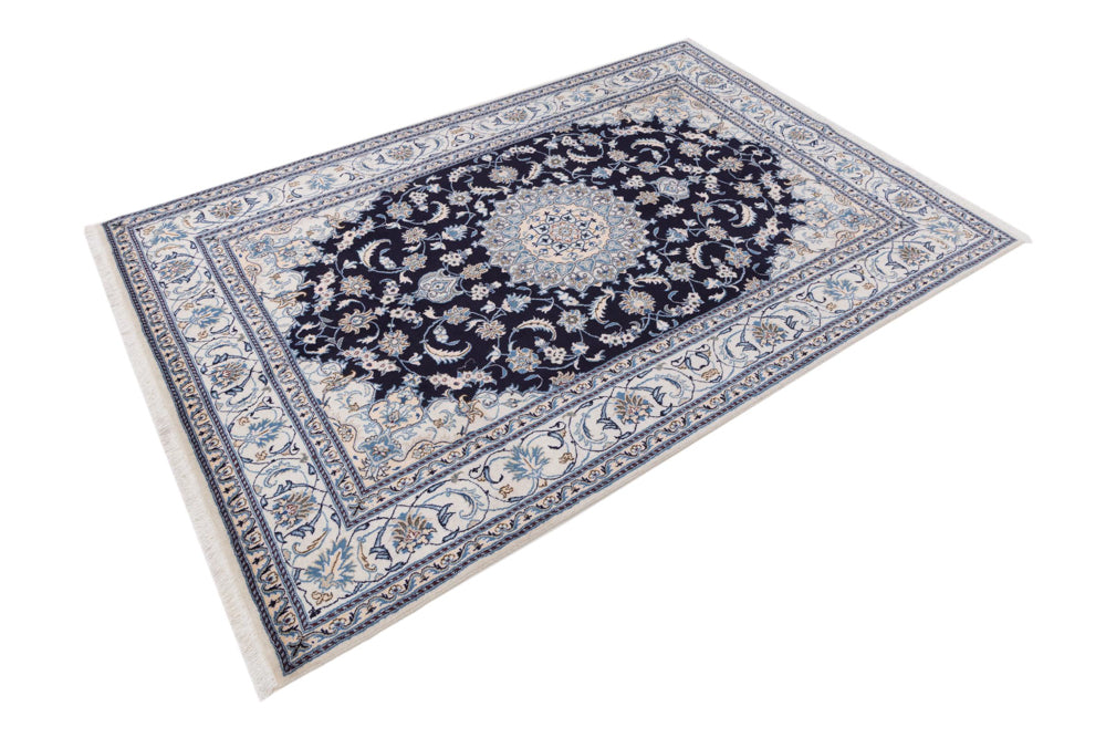 Perser Rug - Nain - 292 x 198 cm - dark blue