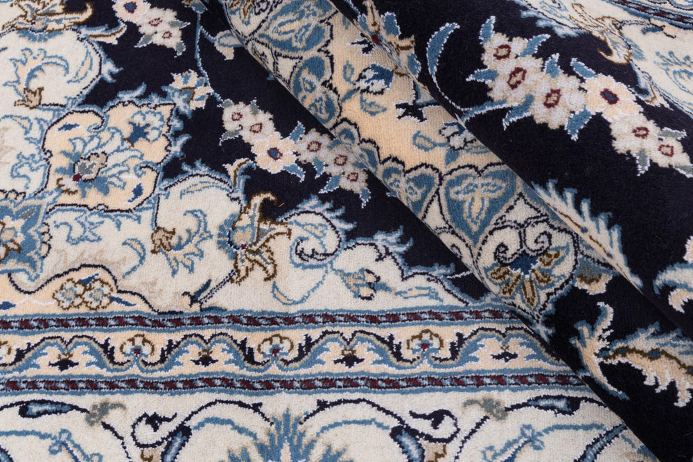 Perser Rug - Nain - 292 x 198 cm - dark blue