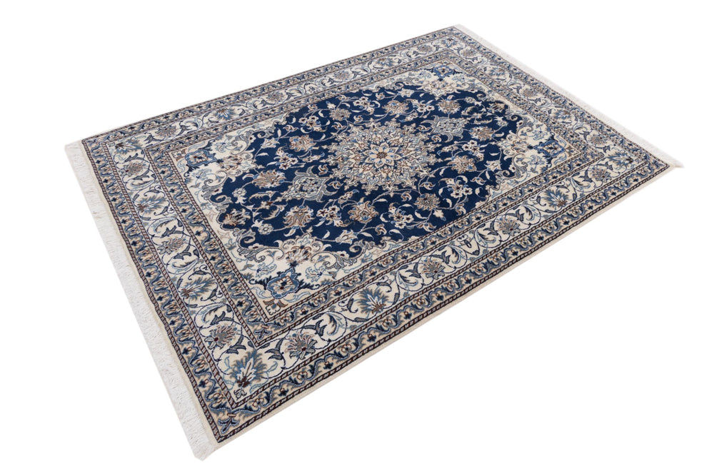 Perser Rug - Nain - 205 x 145 cm - dark blue