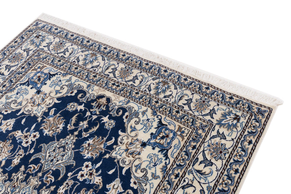 Perser Rug - Nain - 205 x 145 cm - dark blue
