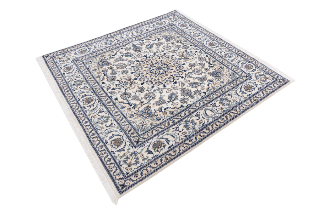 Perserteppich - Nain quadratisch  - 207 x 193 cm - creme