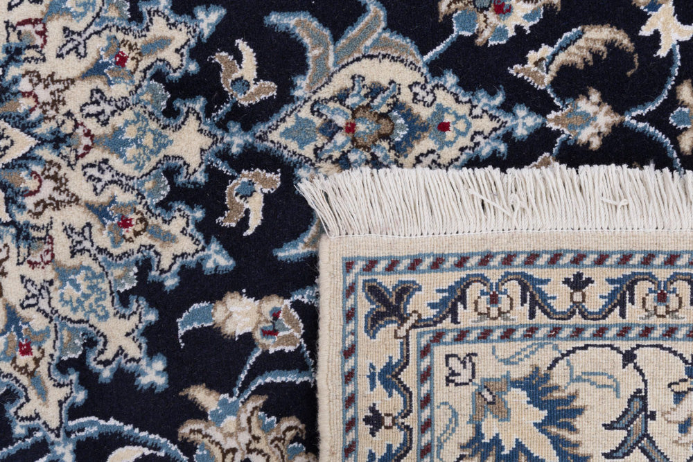 Perser Rug - Nain - 193 x 150 cm - dark blue