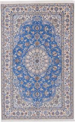 Perser Rug - Nain - 249 x 157 cm - light blue