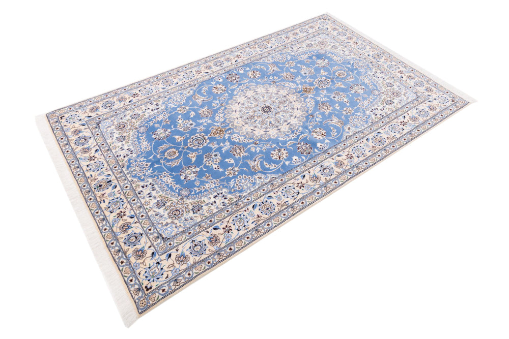 Perser Rug - Nain - 249 x 157 cm - light blue