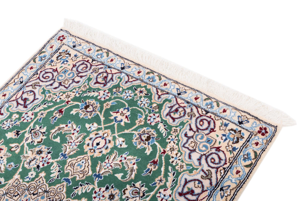 Perser Rug - Nain - 136 x 88 cm - green