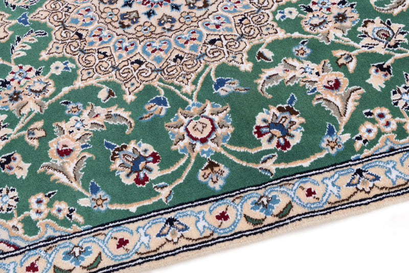 Perser Rug - Nain - 136 x 88 cm - green