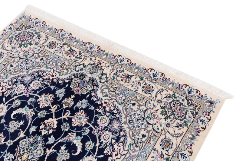 Perser Rug - Nain - 254 x 154 cm - dark blue