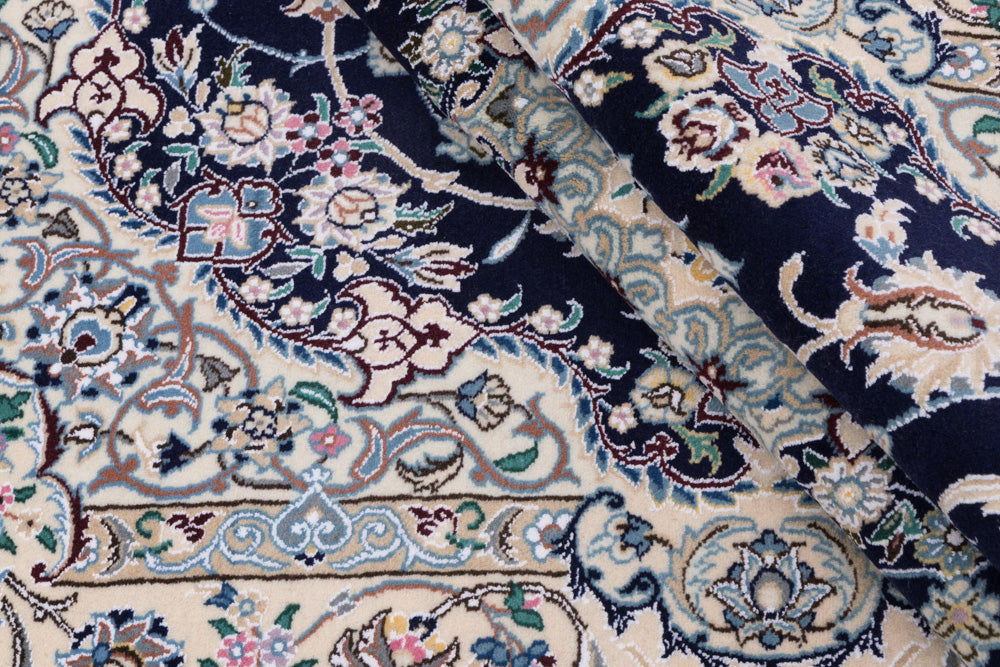 Perser Rug - Nain - 254 x 154 cm - dark blue