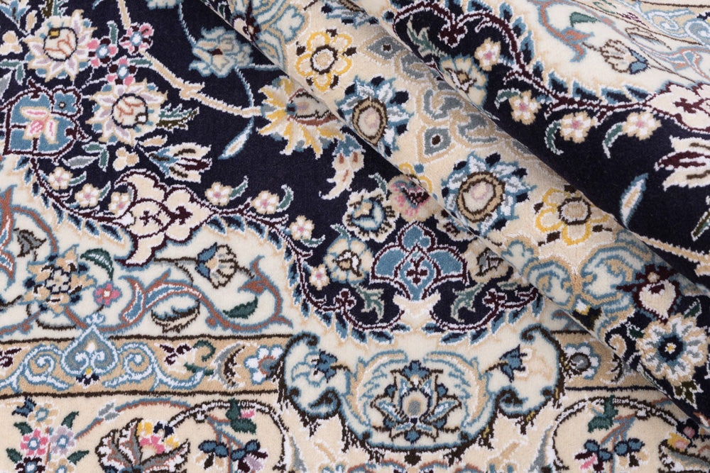 Perser Rug - Nain - 255 x 158 cm - dark blue