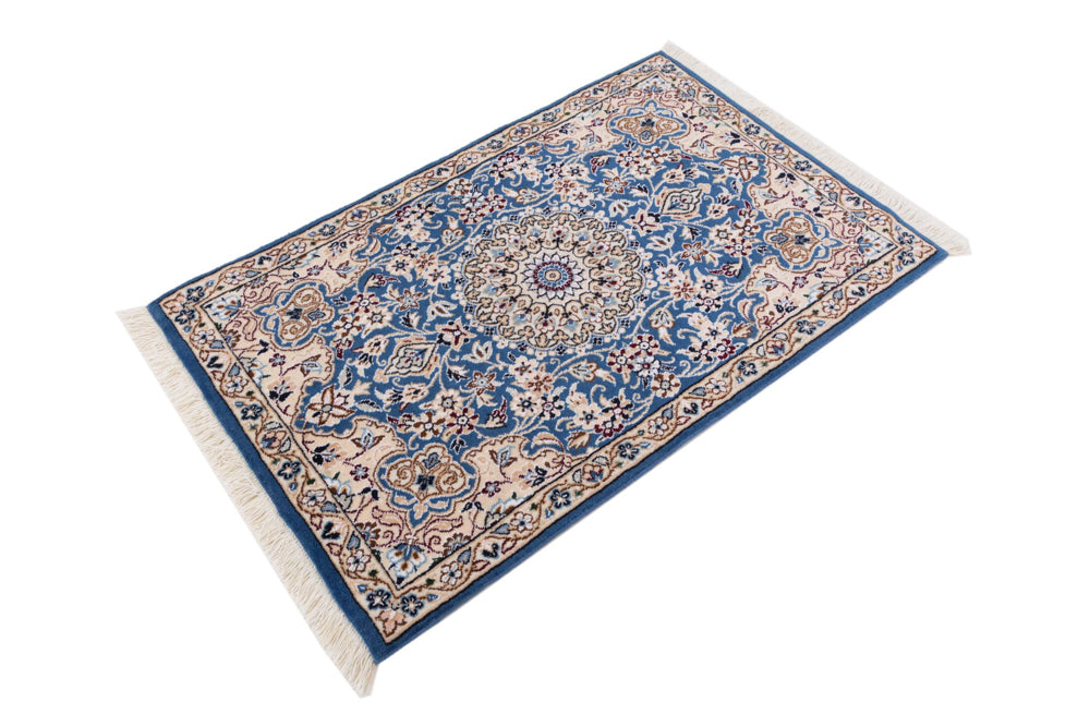 Perser Rug - Nain - 90 x 60 cm - blue