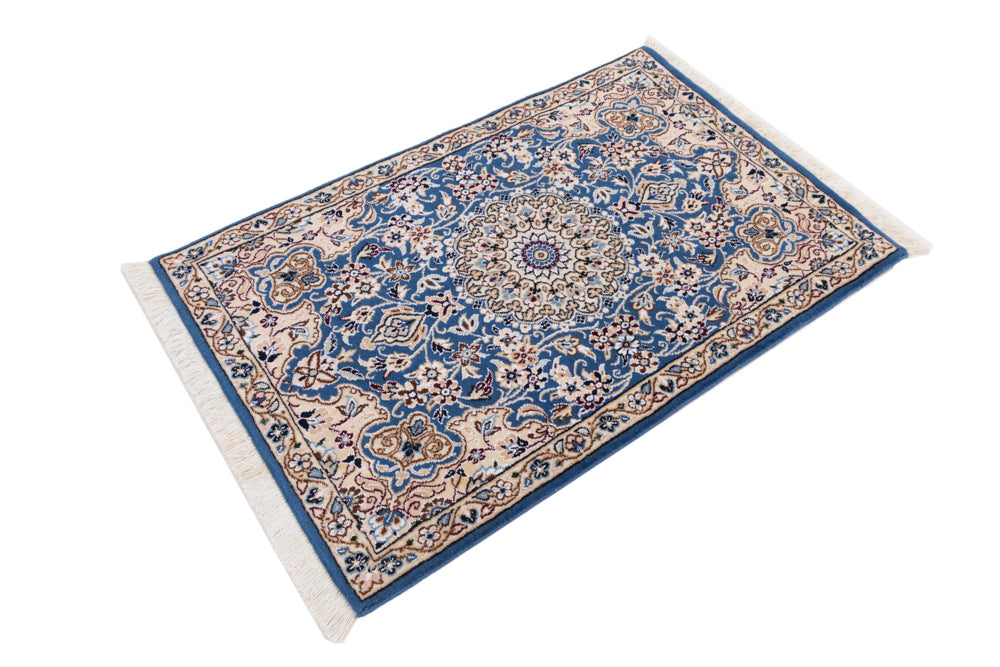 Perser Rug - Nain - 90 x 60 cm - blue