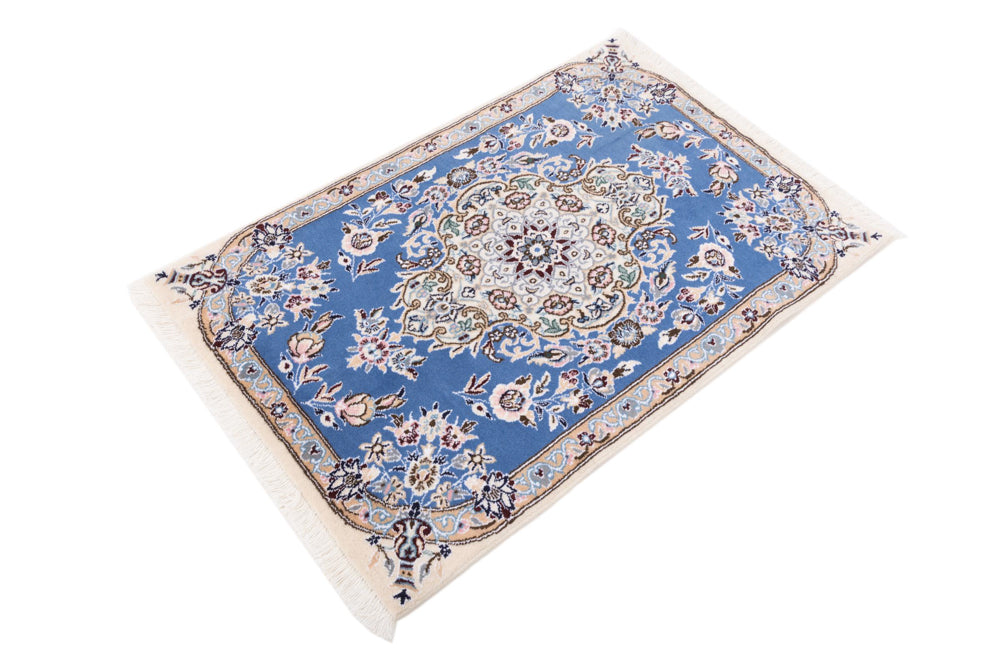 Perser Rug - Nain - 90 x 60 cm - blue