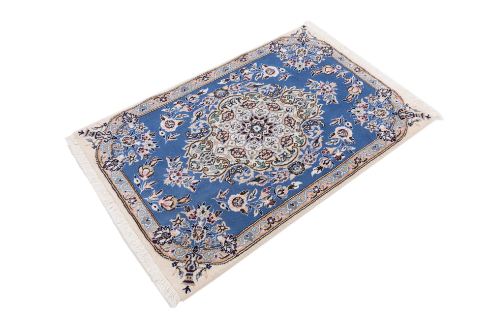 Perser Rug - Nain - 90 x 60 cm - blue