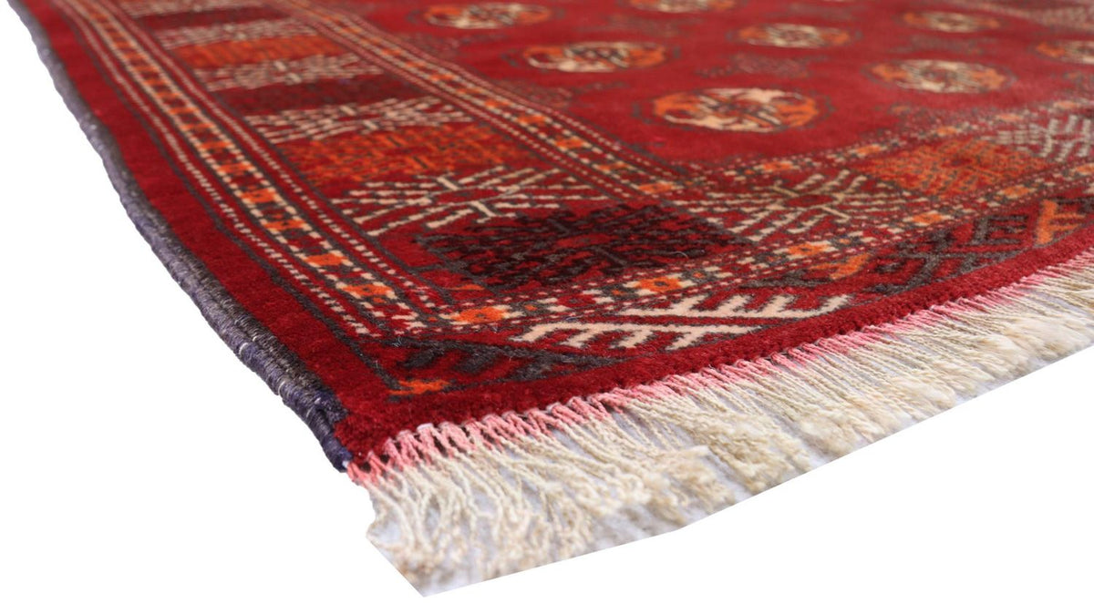 Turkaman Rug - 144 x 110 cm - red