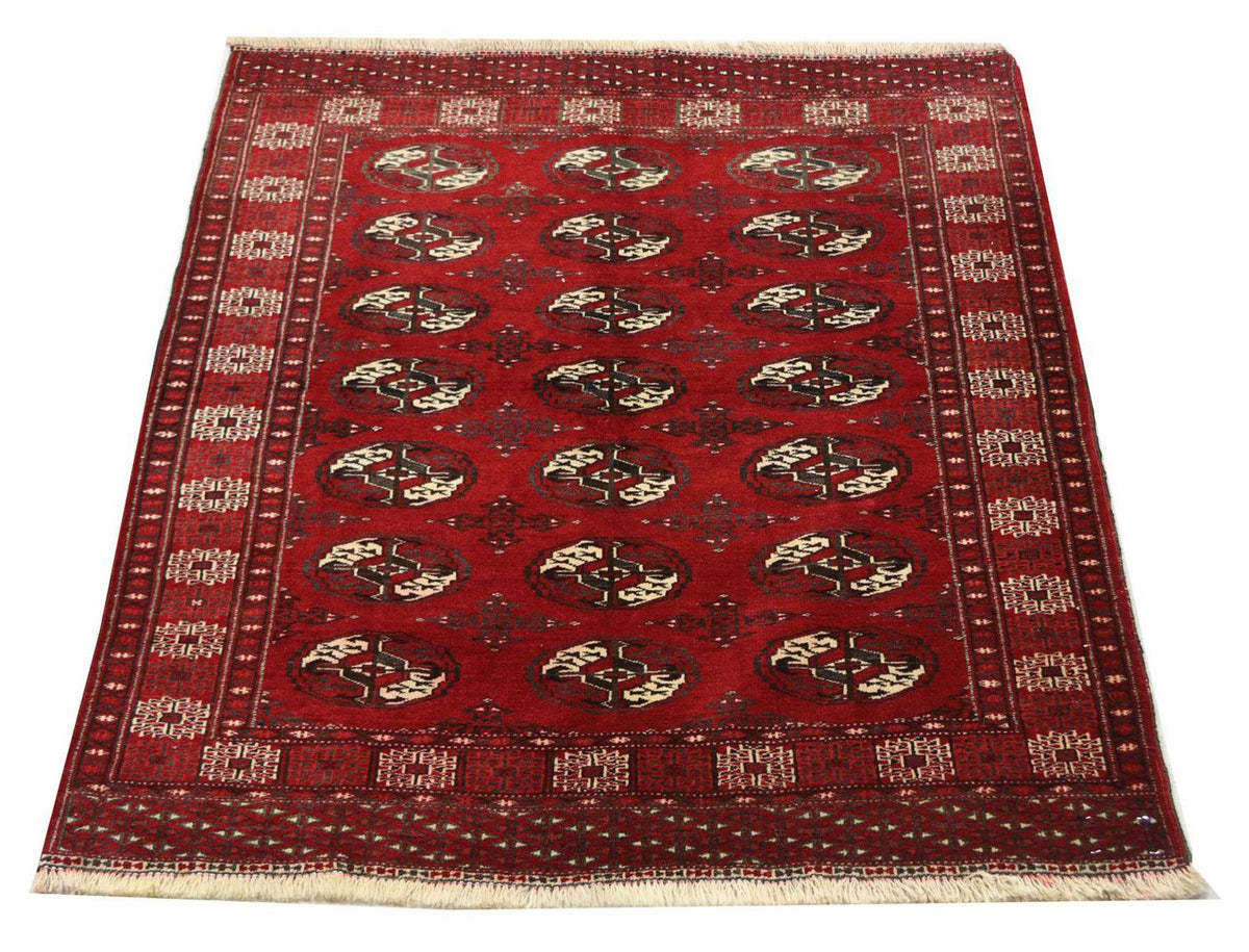 Afghan Rug - 152 x 118 cm - dark red