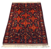 Afghan Rug - 172 x 100 cm - red