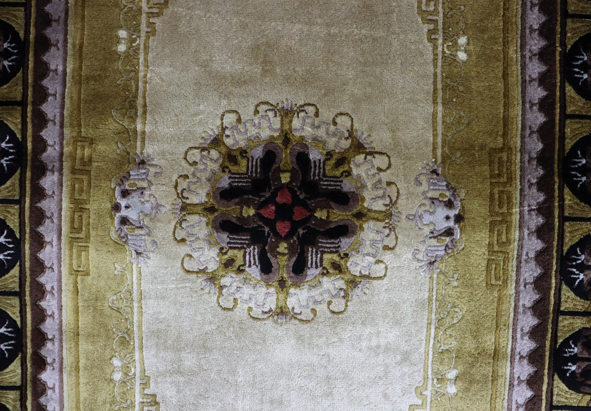 Chinese Rug - 190 x 90 cm - green