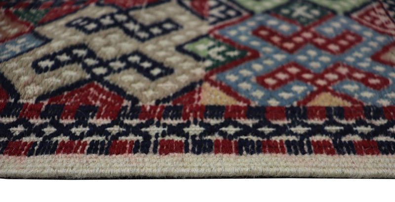 Kelim Rug - Oriental square  - 205 x 178 cm - blue