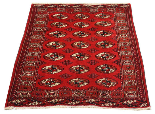 Afghan Rug - 152 x 118 cm - red