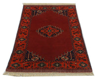Afghan Rug - 180 x 126 cm - red
