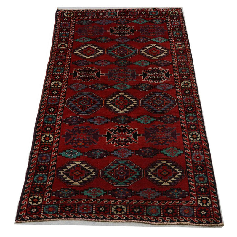 Belutsch Rug - 198 x 102 cm - dark red
