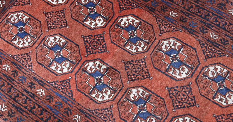 Afghan Rug - 155 x 103 cm - dark red