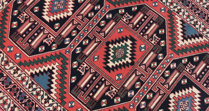 Afghan Teppich 190 x 140 cm - rot