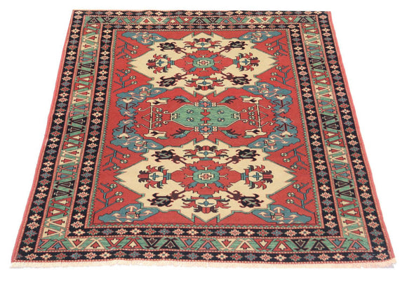 Afghan Rug - 170 x 138 cm - red
