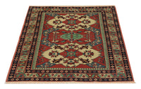 Afghan Rug square  - 145 x 135 cm - red