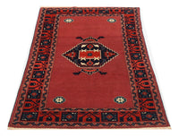 Afghan Rug - 190 x 129 cm - red