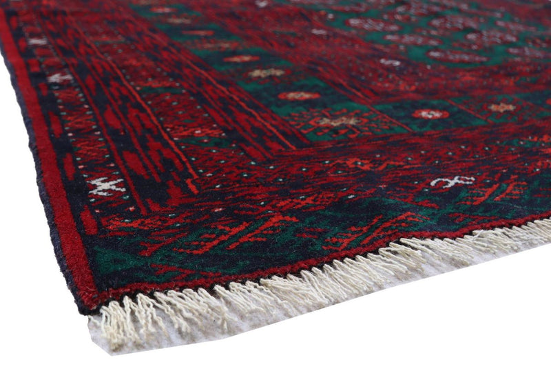 Afghan Rug - 189 x 124 cm - dark red