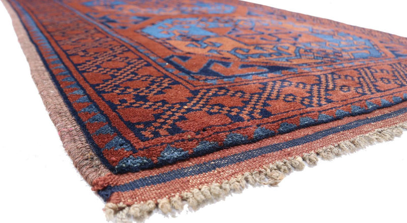 Afghan Rug - 124 x 90 cm - red