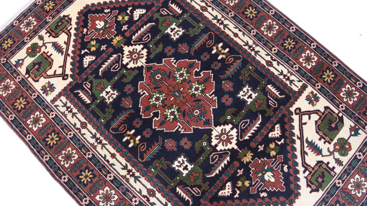 Afghan Rug - 182 x 129 cm - dark blue