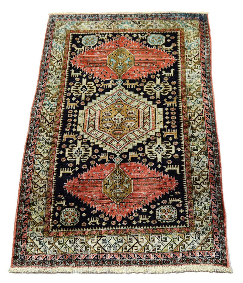 Oriental Rug - 130 x 84 cm - dark blue