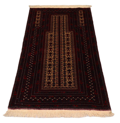 Afghan Rug - 120 x 80 cm - dark red