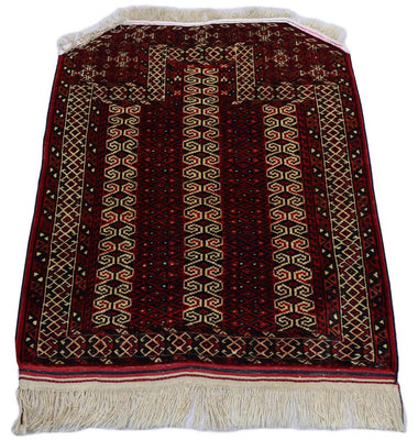 Belutsch Rug - 116 x 95 cm - dark red