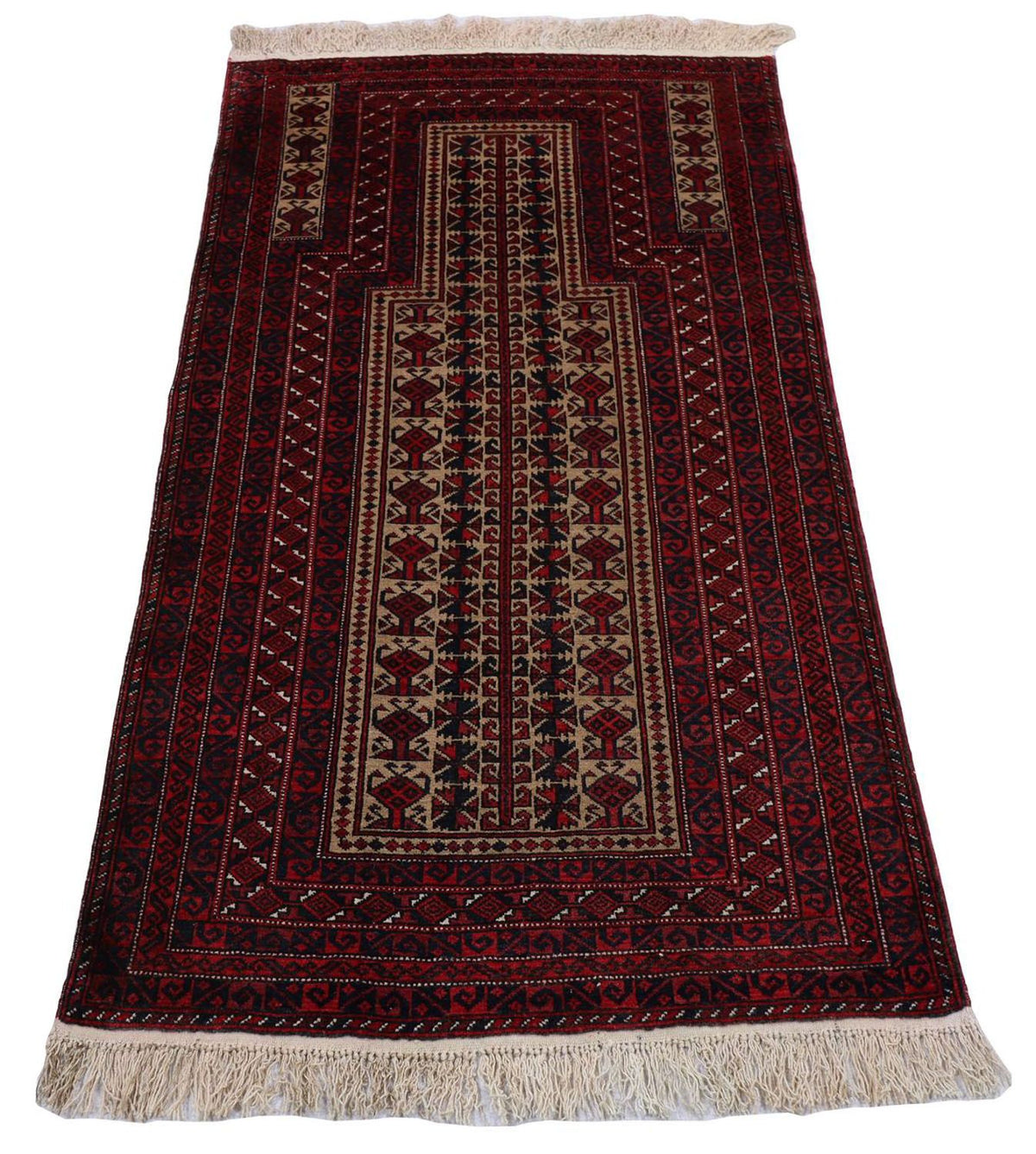 Belutsch Rug - 156 x 88 cm - dark red