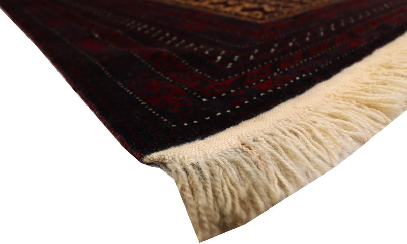 Afghan Rug - 150 x 95 cm - dark red