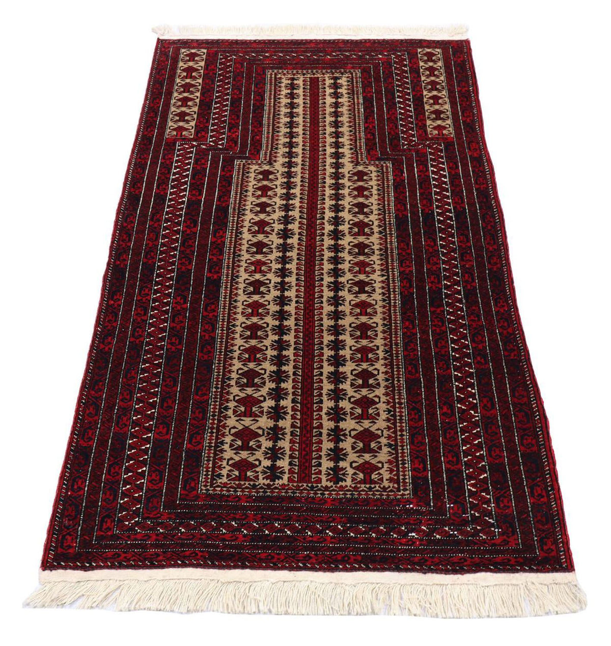 Belutsch Rug - 120 x 80 cm - dark red