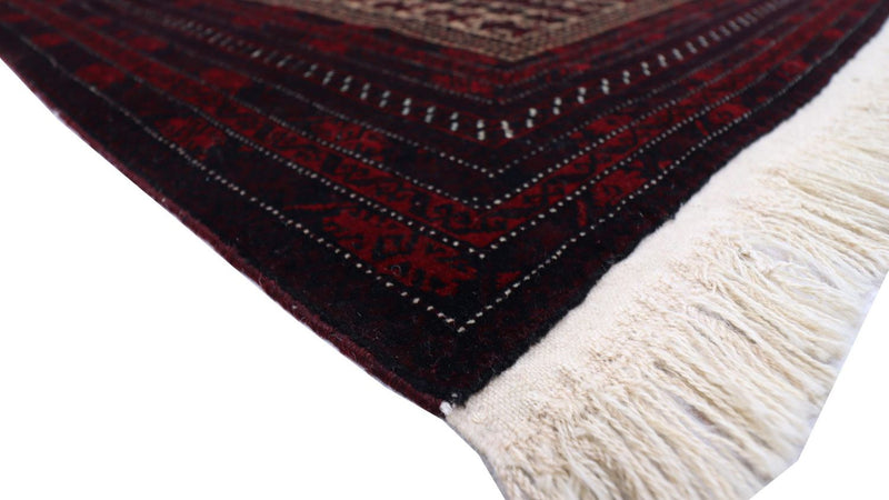 Afghan Rug - 150 x 95 cm - dark red