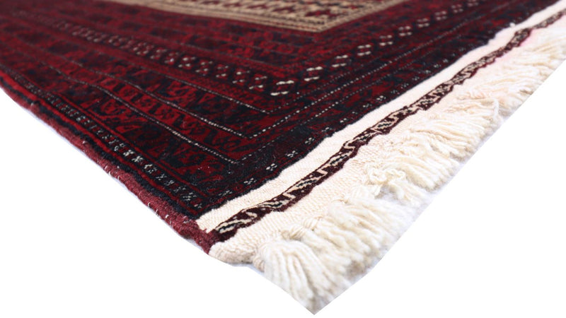 Afghan Rug - 150 x 95 cm - dark red