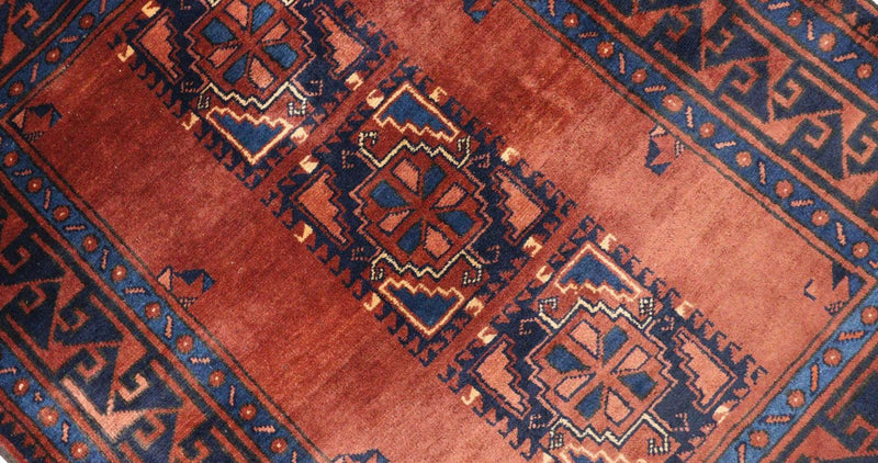 Afghan Rug - 115 x 94 cm - rust