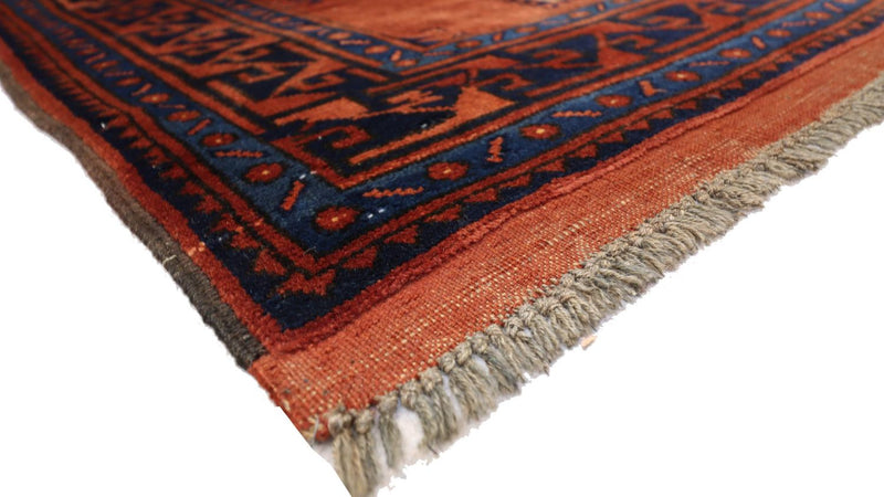 Afghan Rug - 115 x 94 cm - rust