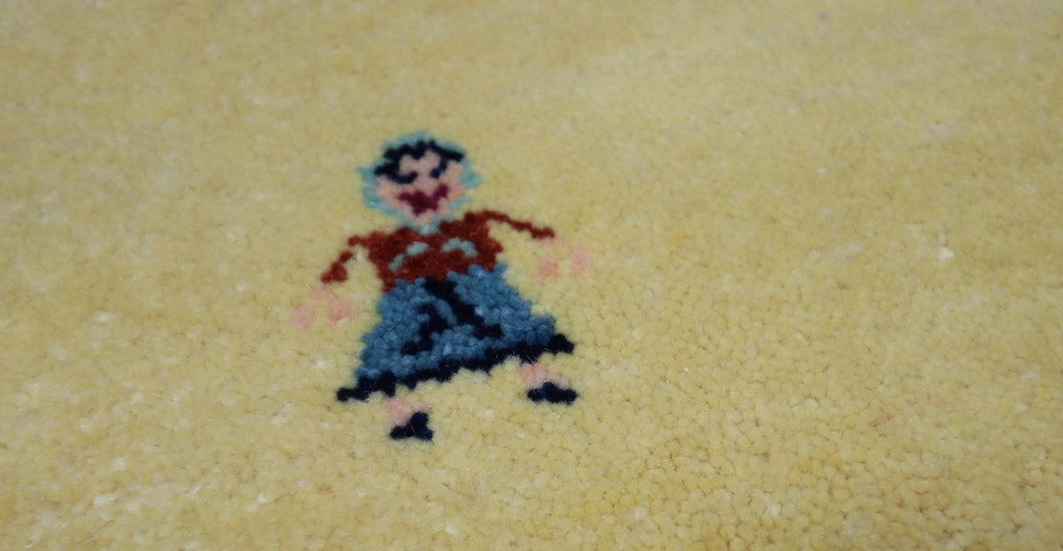 Gabbeh Rug - Loribaft Perser - 155 x 128 cm - olive green