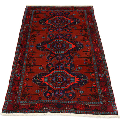 Oriental Rug - 207 x 121 cm - dark red