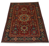 Oriental Rug - 205 x 139 cm - dark red