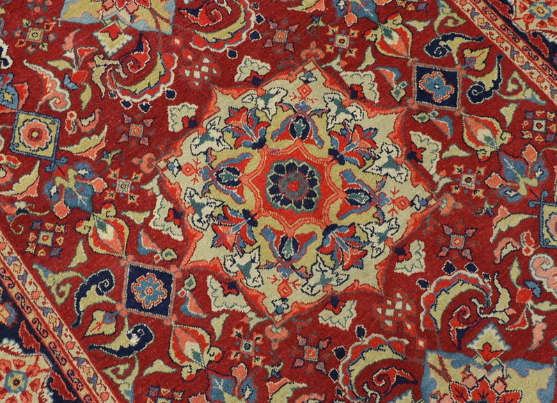 Oriental Rug - 205 x 139 cm - dark red