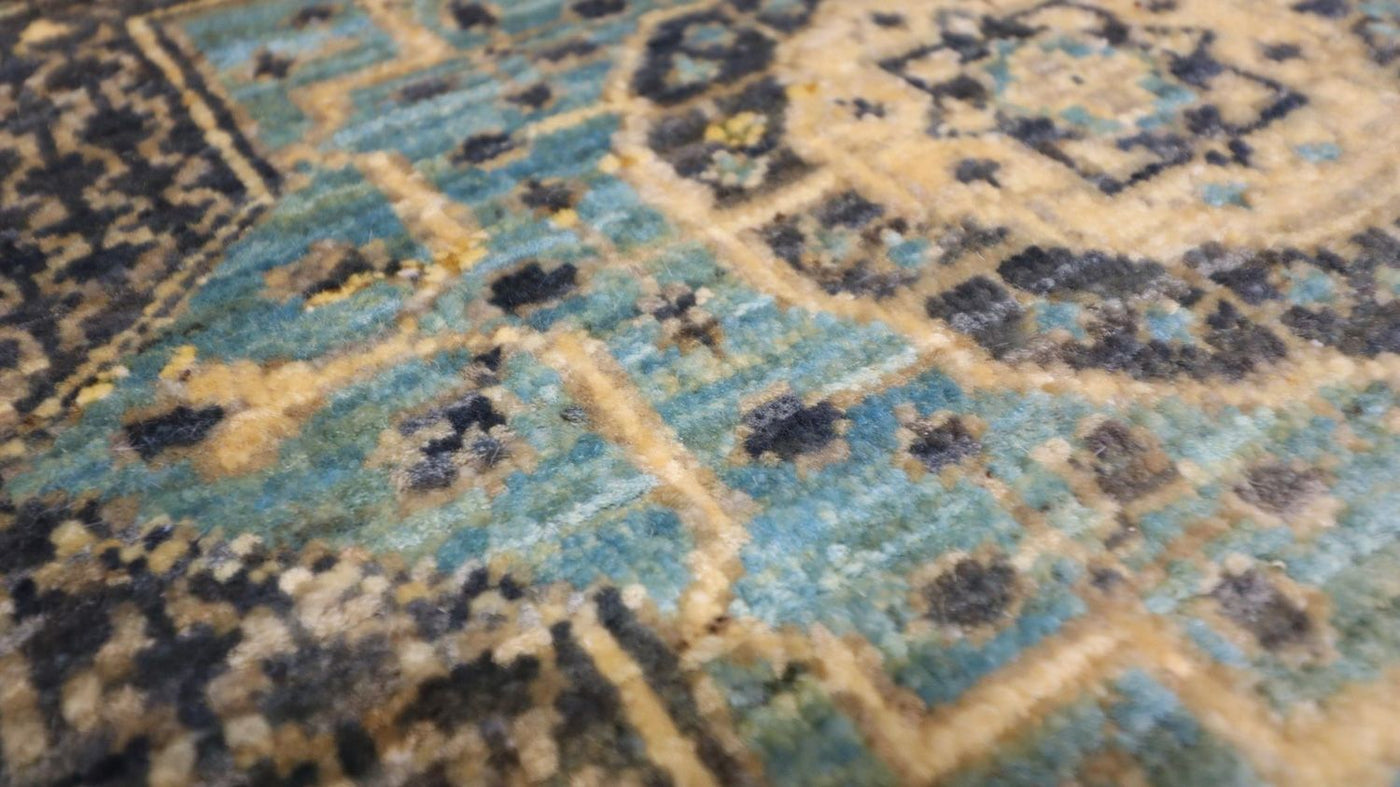 Ziegler Teppich 315 x 250 cm - seeblau