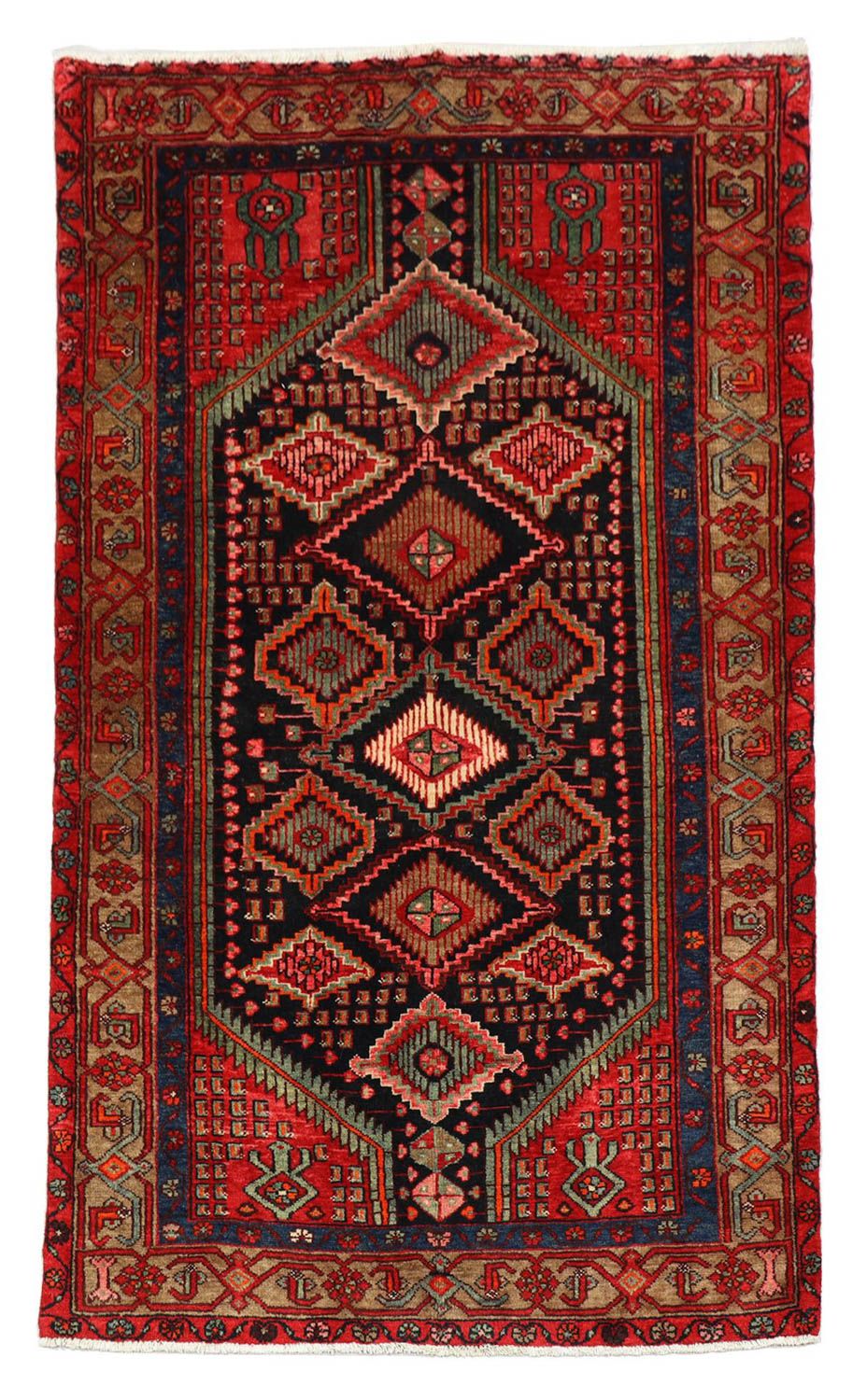 Perser Rug - Nomadic - 217 x 138 cm - black